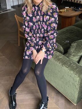 Zadig & Voltaire Rabbi Peonies Silk Dress